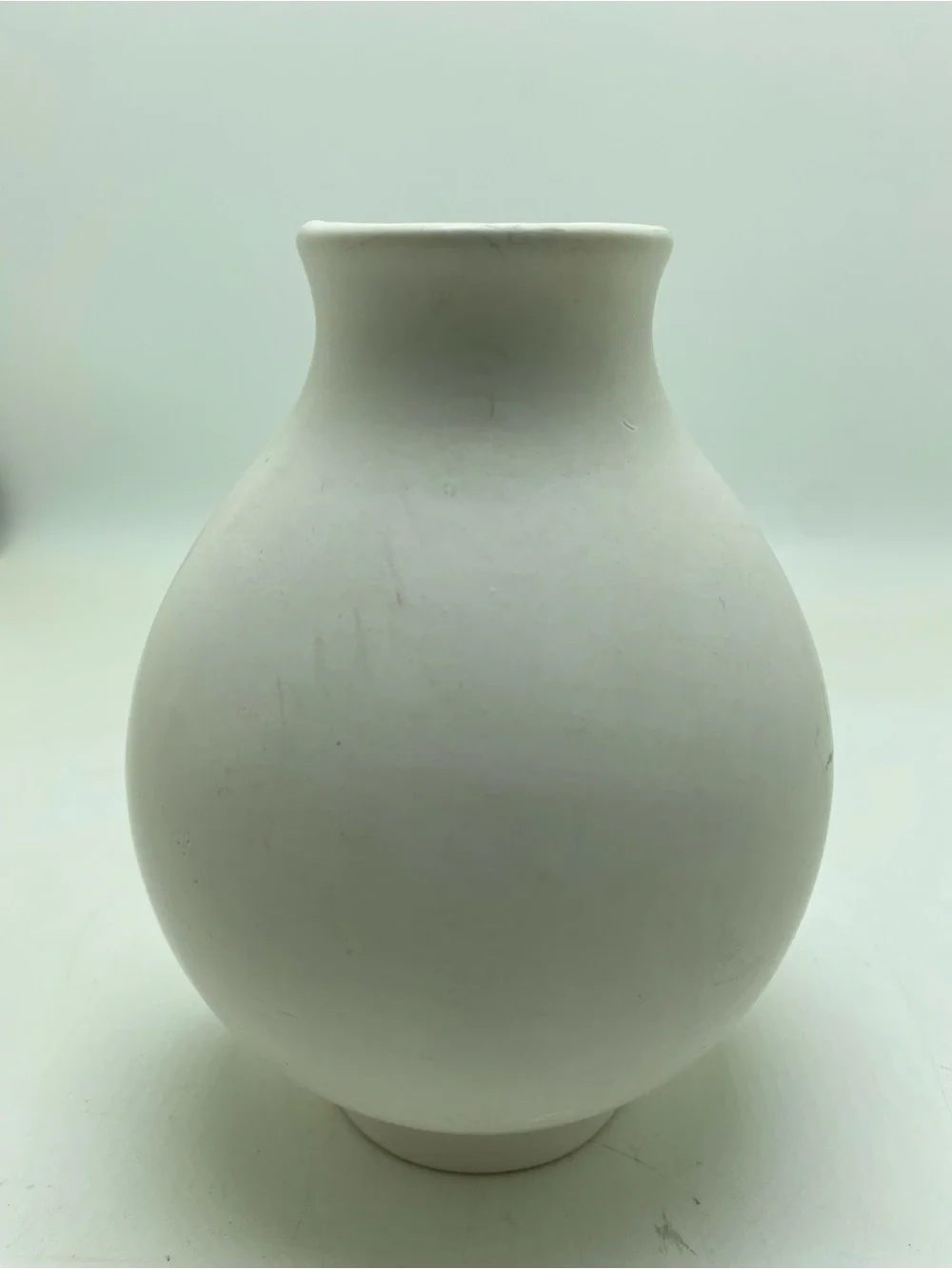 Jonathan Adler White Matte Porcelain Face Vase